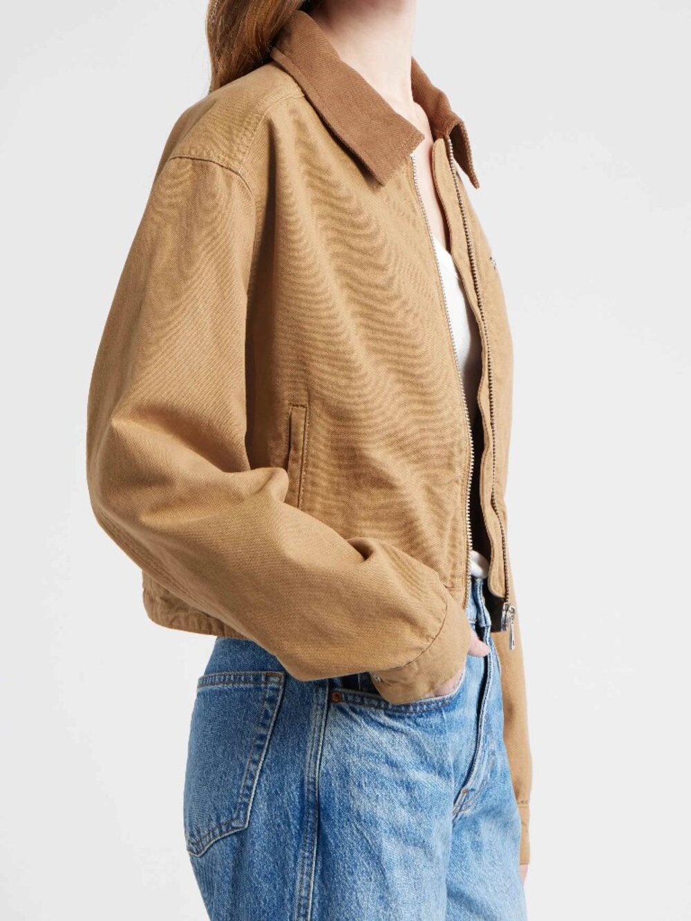 NWT Reformation Briar Cropped Utility Jacket M - Picture 2 of 11